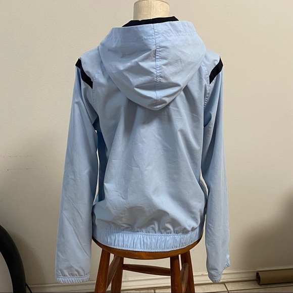 Nike Womens Zip Up Jacket with Hood Color: Baby Blue Size:Medium - Picture 3 of 9